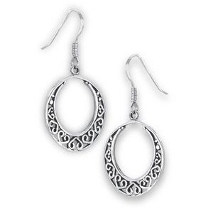 NWT-Sterling Silver RoundCeltic w/Hearts Earrings